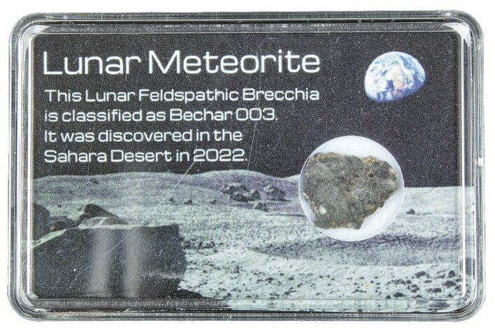 Polished Lunar Meteorite Slice ( g) - Bechar #285233